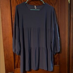 Women's Blue Tunic Top